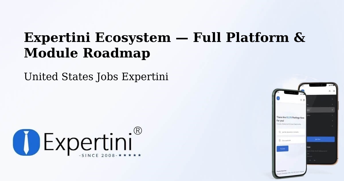 Expertini Ecosystem — Full Platform & Module Roadmap – Devens